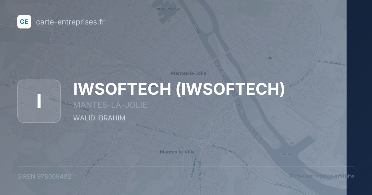 IWSOFTECH — 978069482 — fiche entreprise