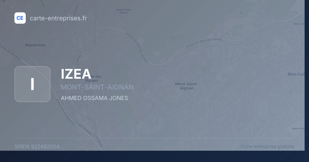 IZEA — 922482054 — fiche entreprise