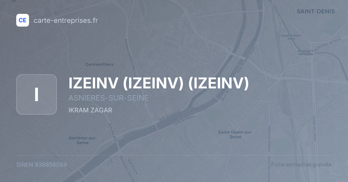 IZEINV (IZEINV) (IZEINV) — 938856069 — fiche entreprise