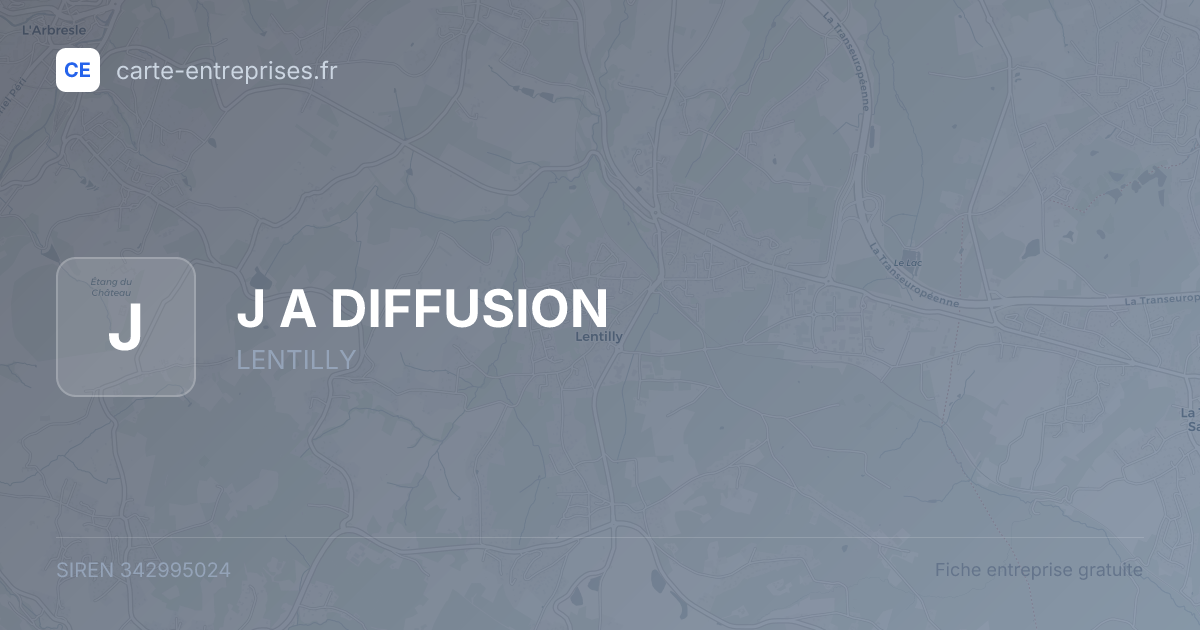 J A DIFFUSION — 342995024 — fiche entreprise