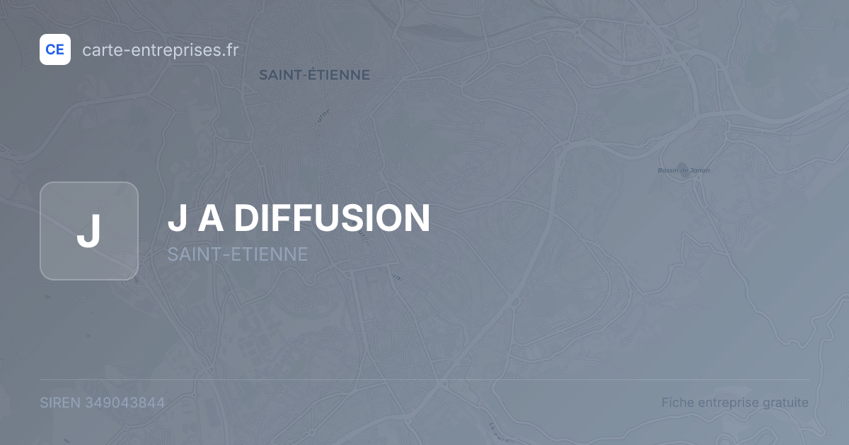 J A DIFFUSION — 349043844 — fiche entreprise