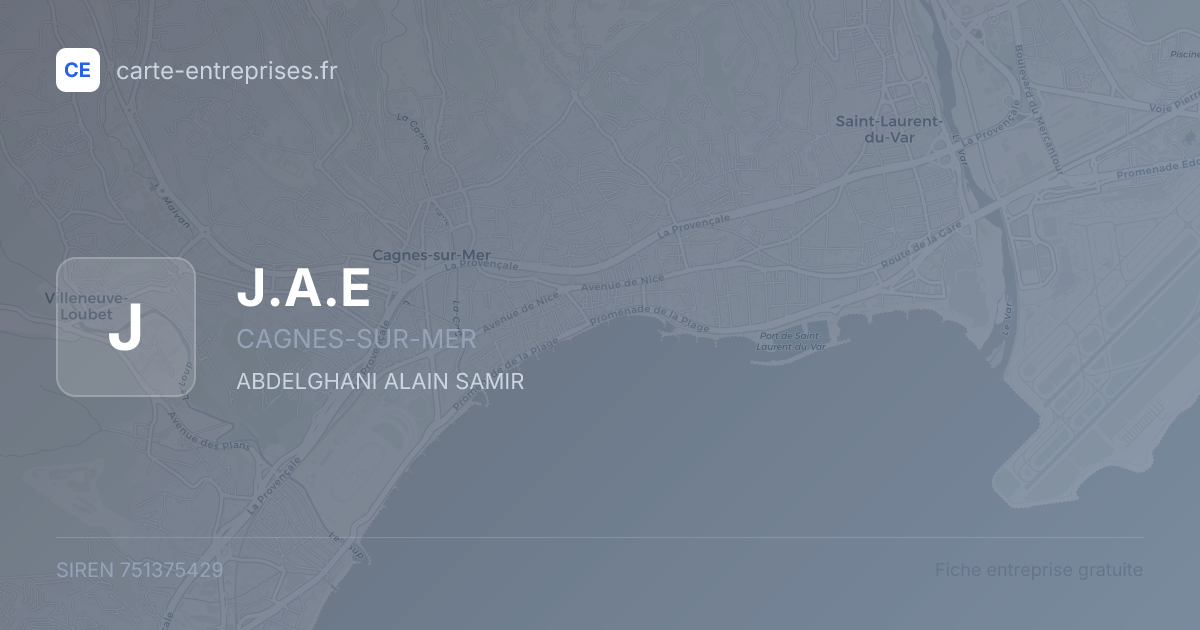 J.A.E — 751375429 — fiche entreprise