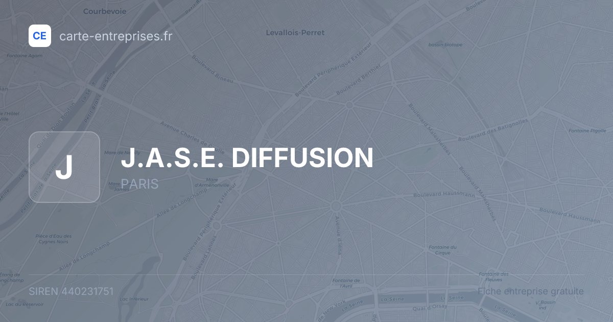 J.A.S.E. DIFFUSION — 440231751 — fiche entreprise