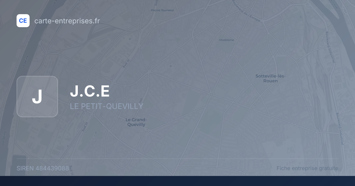 J.C.E — 484439088 — fiche entreprise