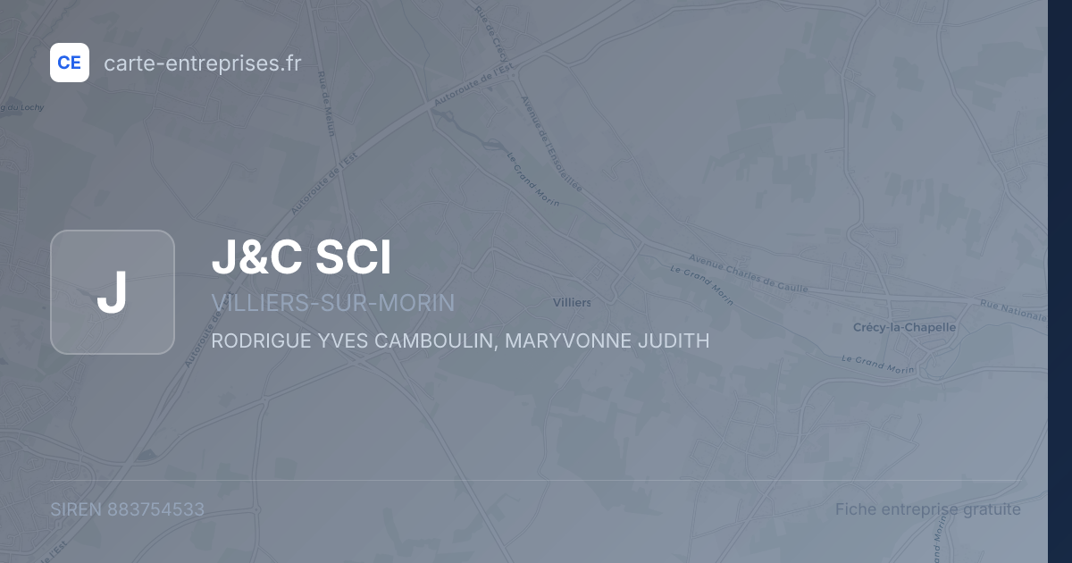J&C SCI — 883754533 — fiche entreprise
