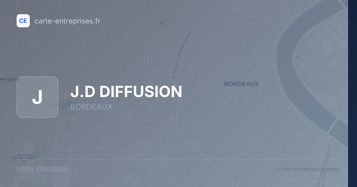 J.D DIFFUSION — 315830935 — fiche entreprise