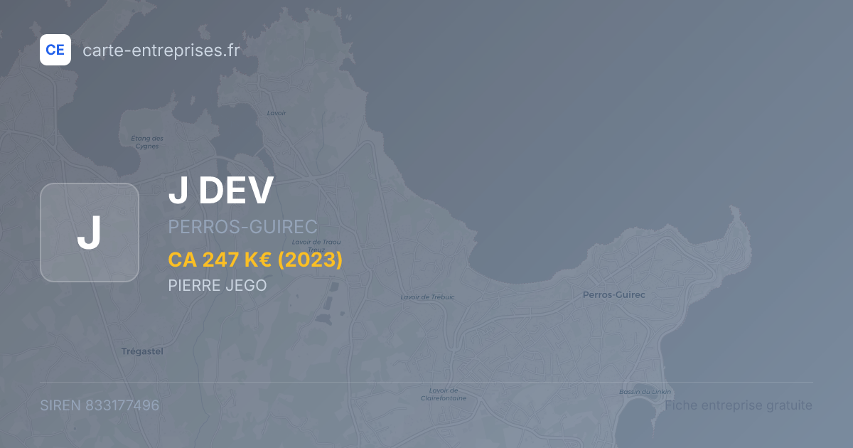 J DEV — 833177496 — fiche entreprise