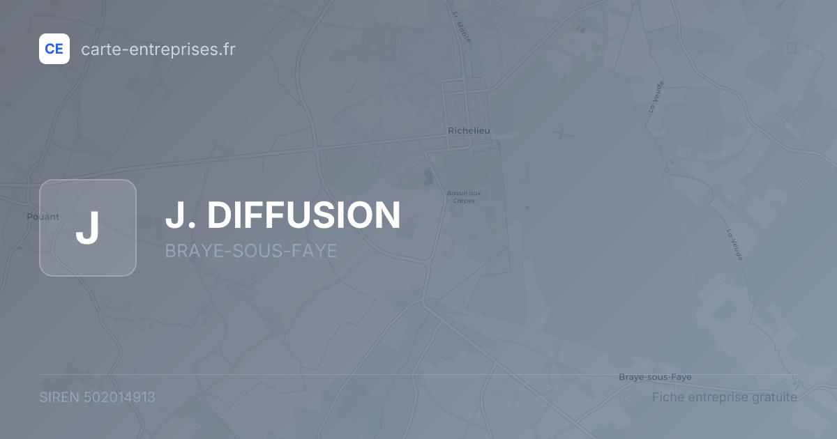 J. DIFFUSION — 502014913 — fiche entreprise