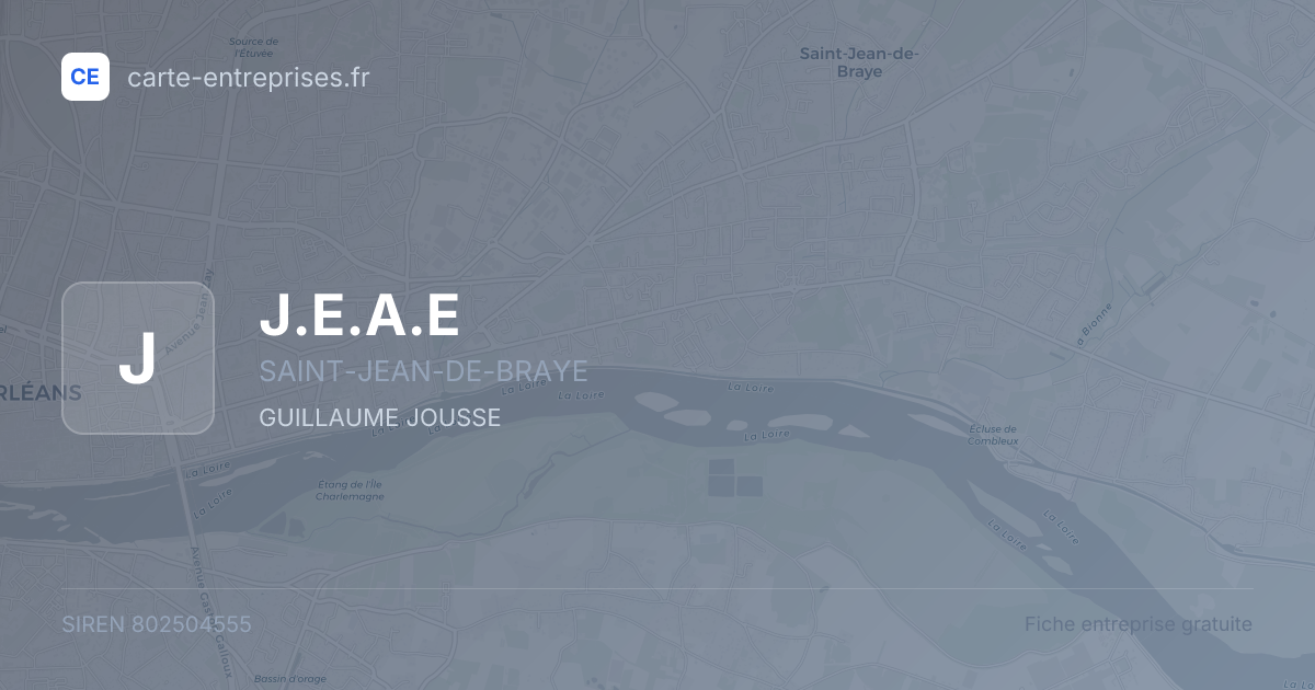 J.E.A.E — 802504555 — fiche entreprise