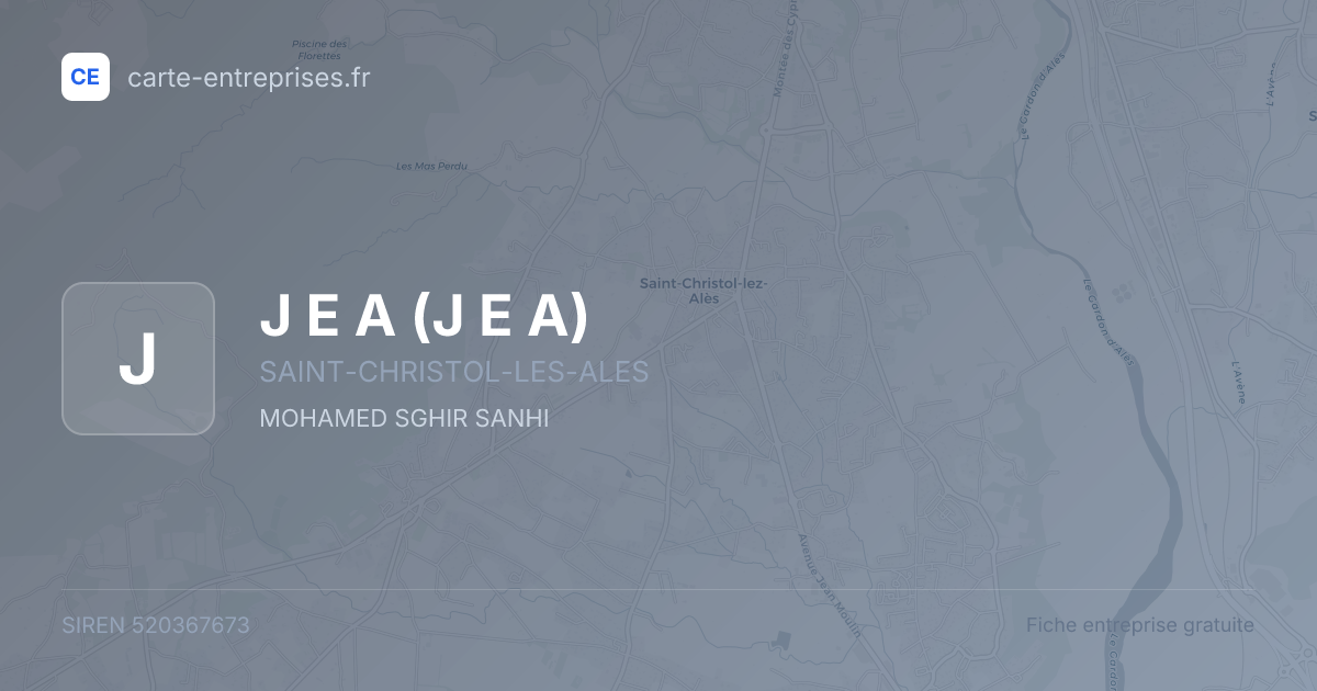J E A — 520367673 — fiche entreprise