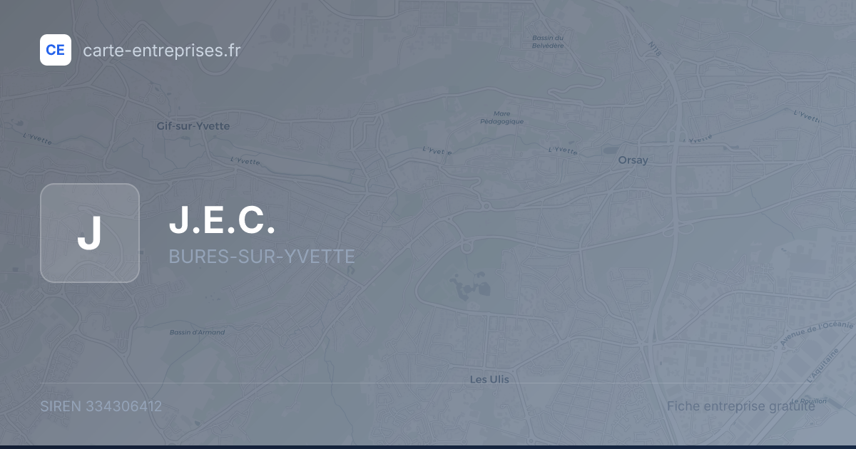 J.E.C. — 334306412 — fiche entreprise