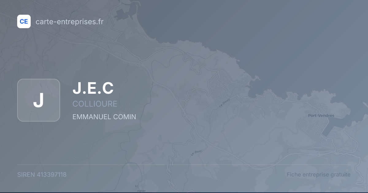 J.E.C — 413397118 — fiche entreprise