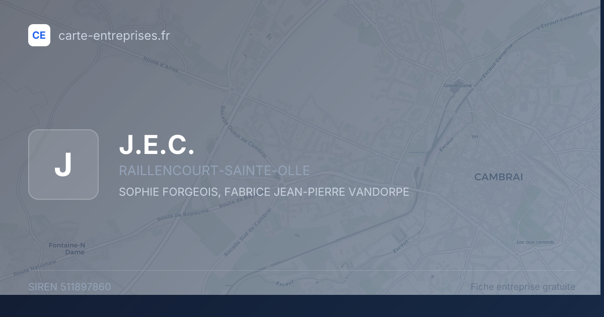 J.E.C. — 511897860 — fiche entreprise