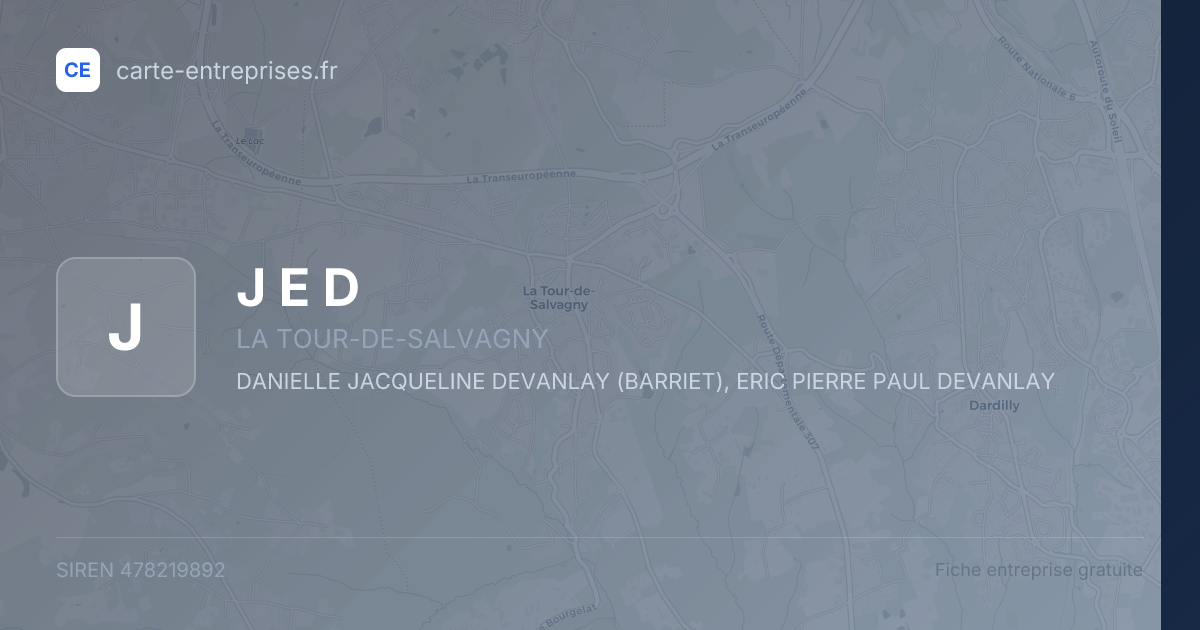 J E D — 478219892 — fiche entreprise