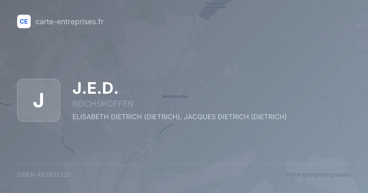 J.E.D. — 482932225 — fiche entreprise