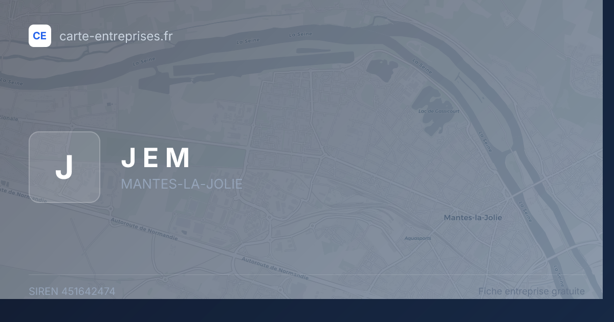 J E M — 451642474 — fiche entreprise