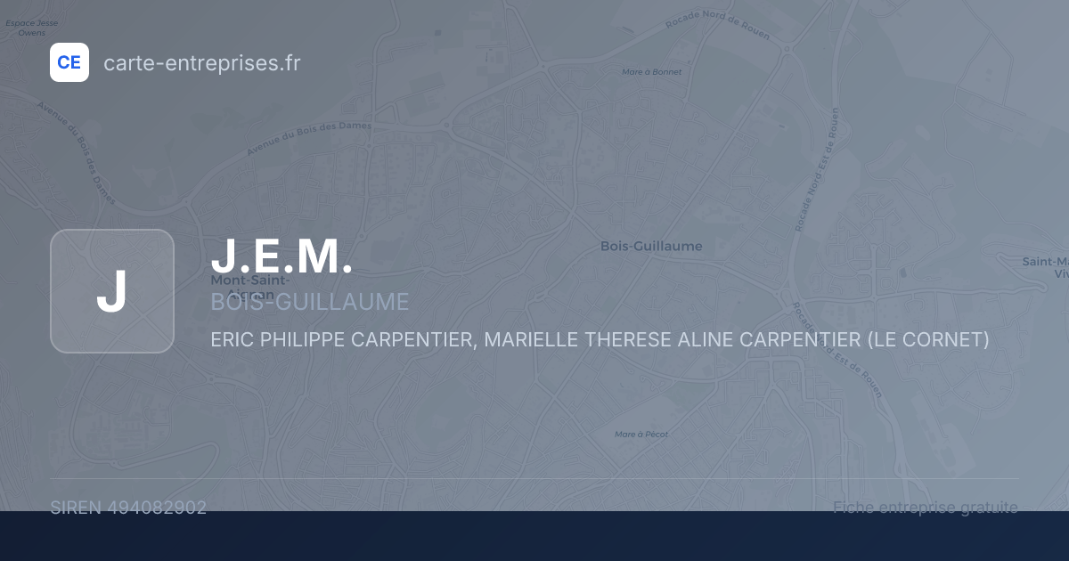 J.E.M. — 494082902 — fiche entreprise