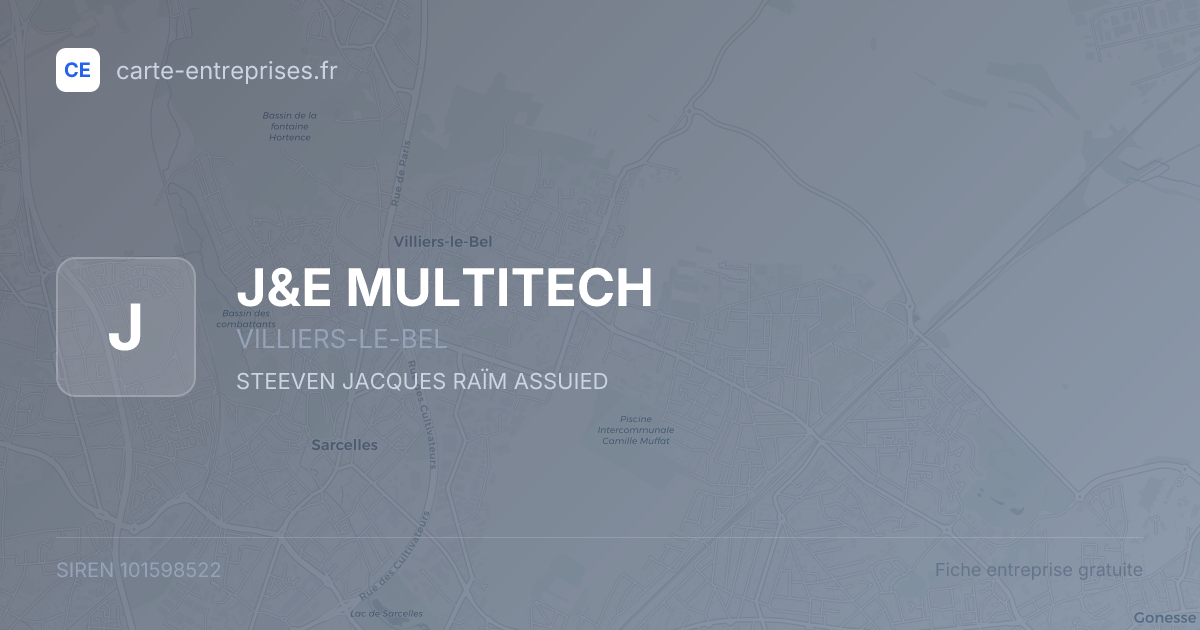 J&E MULTITECH — 101598522 — fiche entreprise