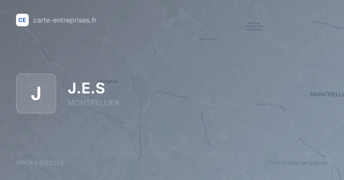 J.E.S — 445211352 — fiche entreprise