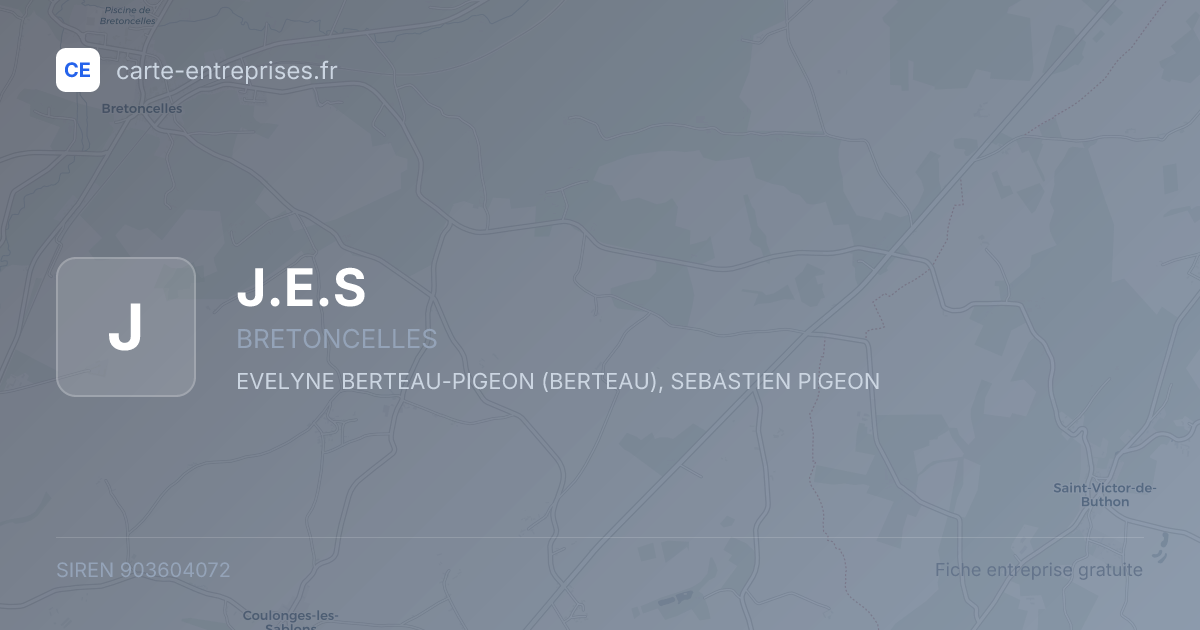J.E.S — 903604072 — fiche entreprise