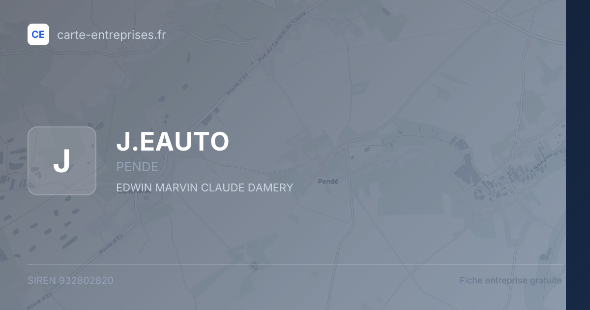 J.EAUTO — 932802820 — fiche entreprise