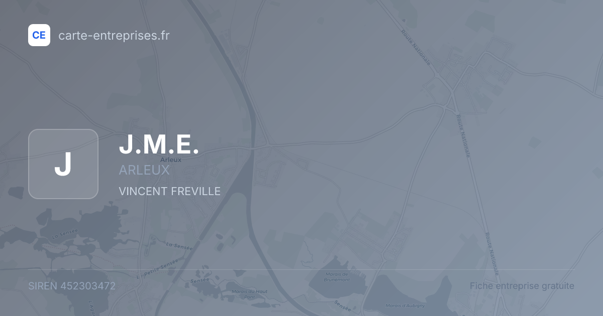 J.M.E. — 452303472 — fiche entreprise