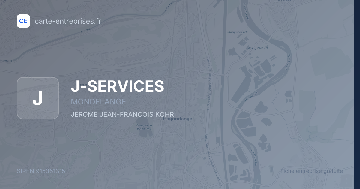 J-SERVICES — 915361315 — fiche entreprise