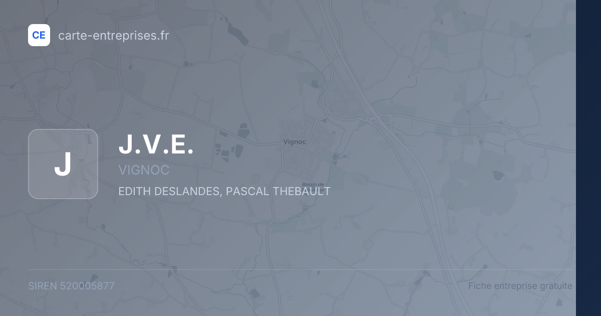 J.V.E. — 520005877 — fiche entreprise