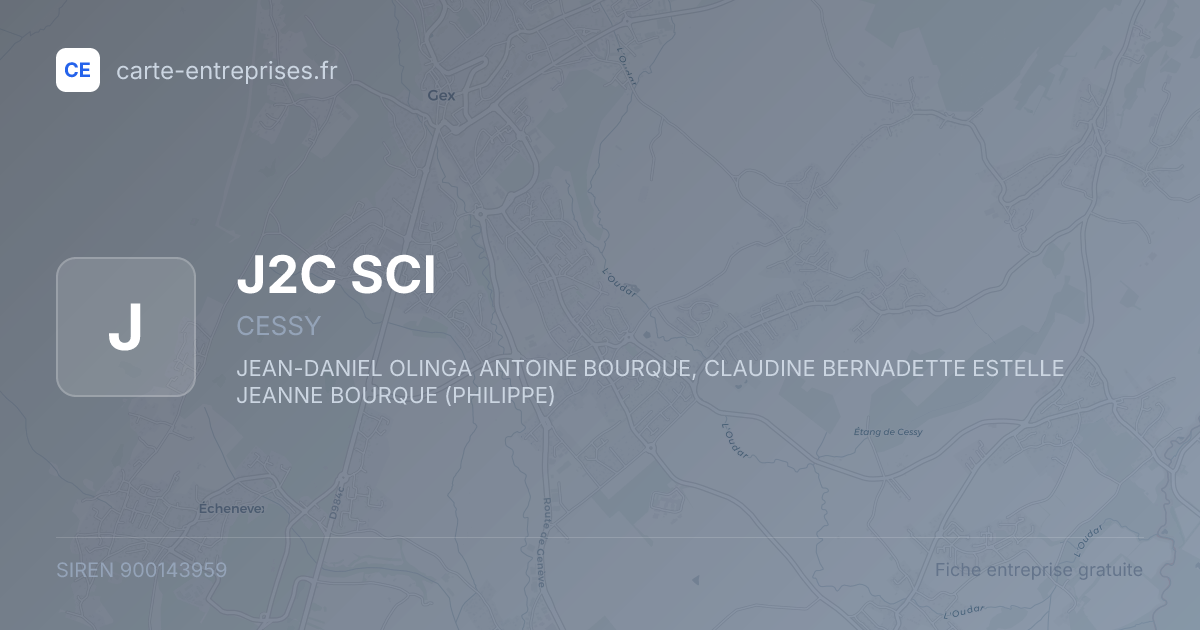 J2C SCI — 900143959 — fiche entreprise