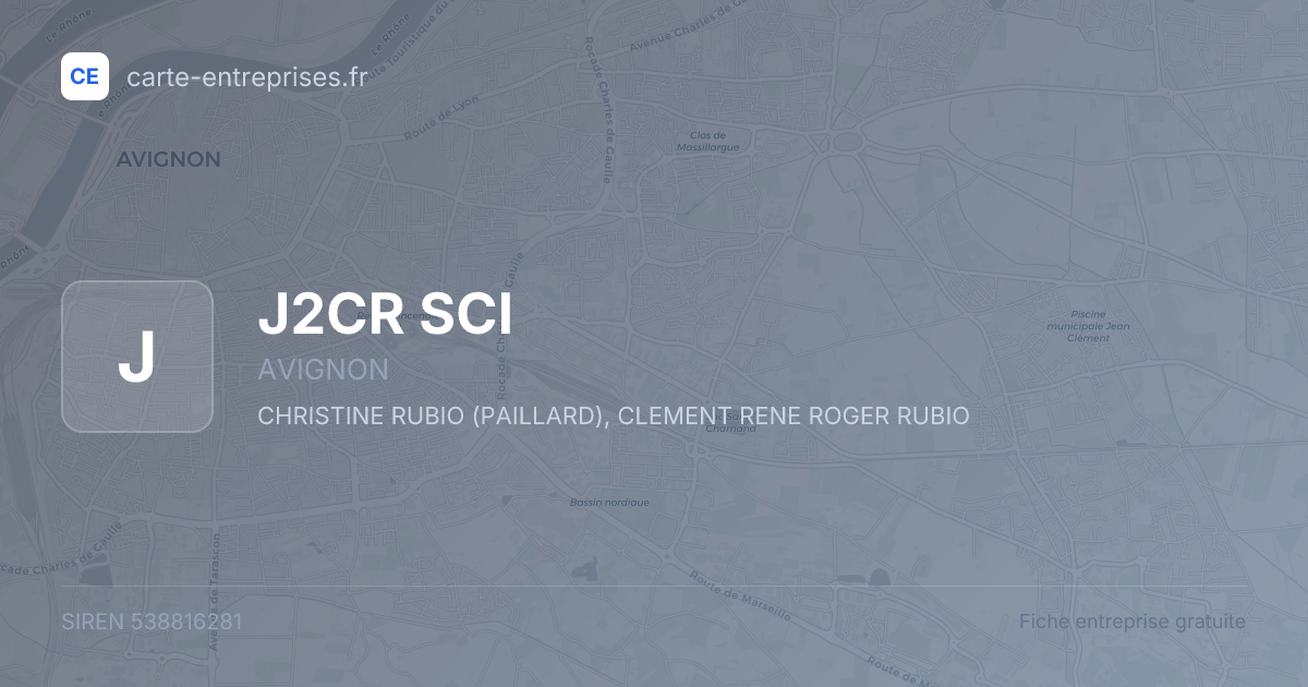 J2CR SCI — 538816281 — fiche entreprise