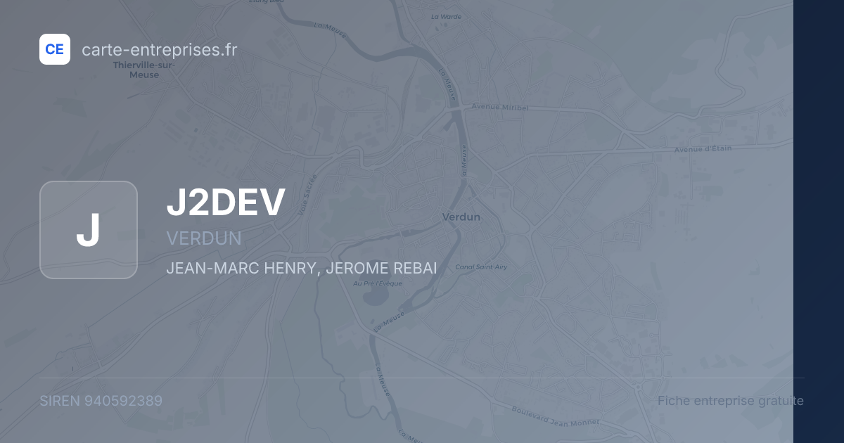 J2DEV — 940592389 — fiche entreprise