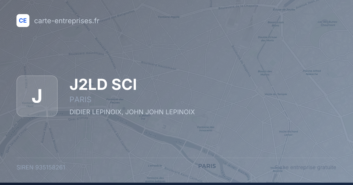J2LD SCI — 935158261 — fiche entreprise