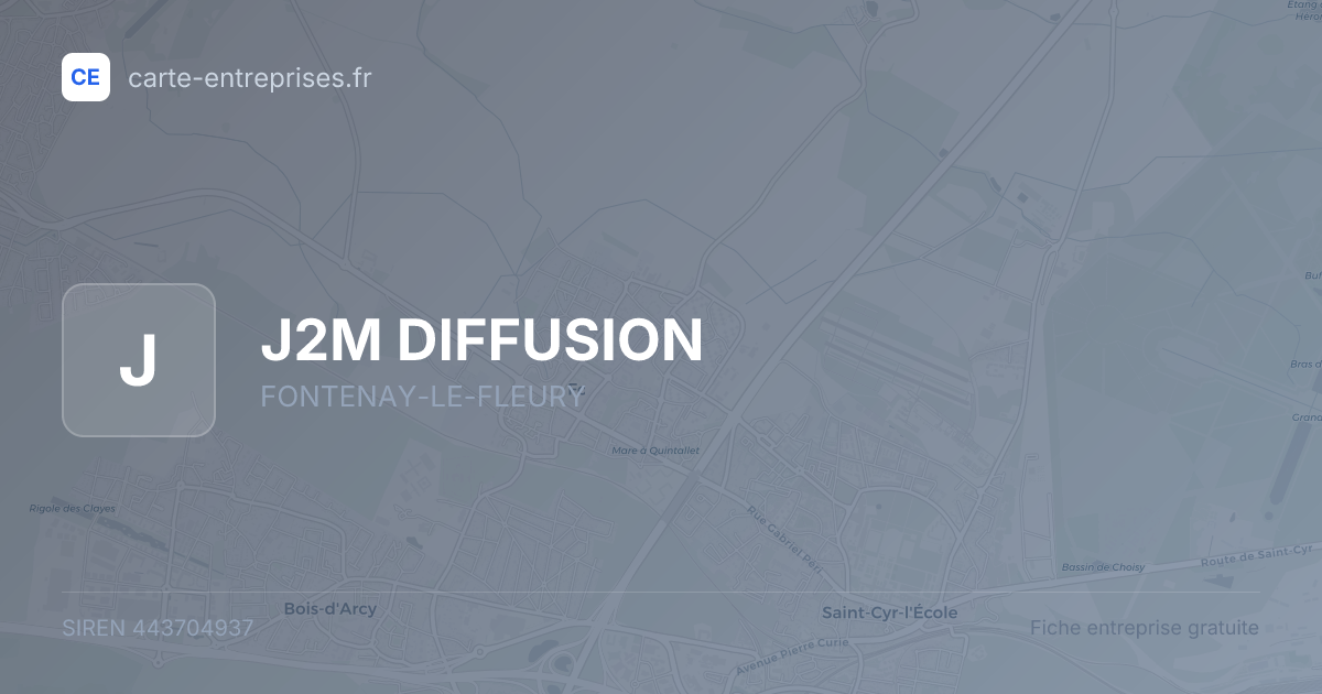 J2M DIFFUSION — 443704937 — fiche entreprise
