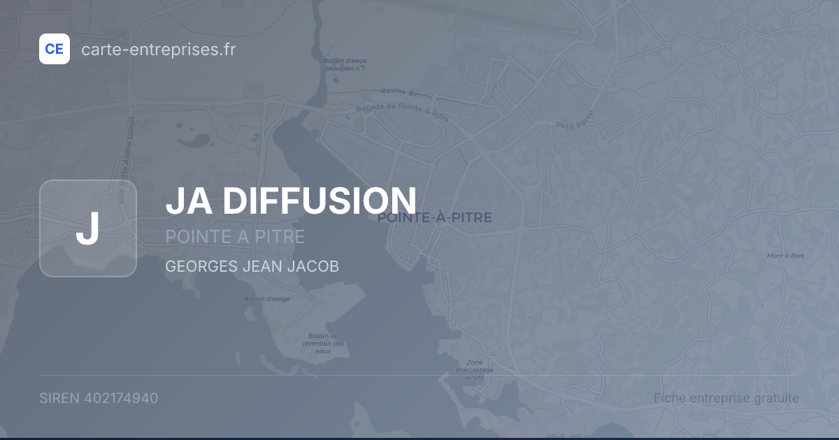 JA DIFFUSION — 402174940 — fiche entreprise