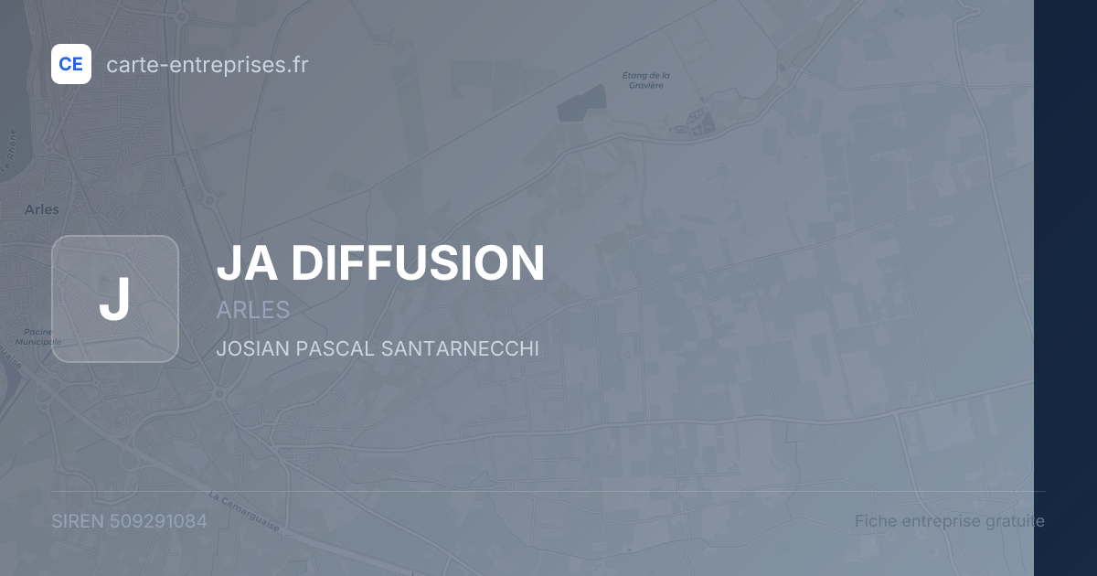 JA DIFFUSION — 509291084 — fiche entreprise