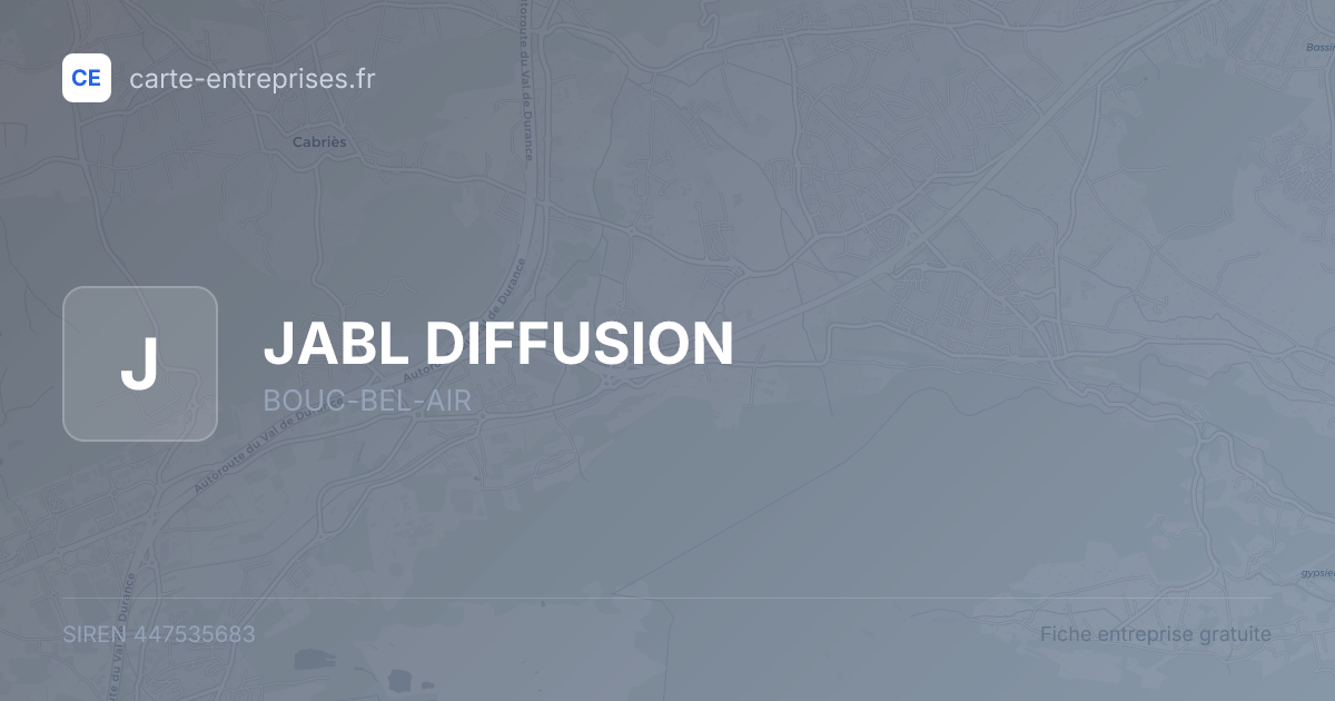 JABL DIFFUSION — 447535683 — fiche entreprise