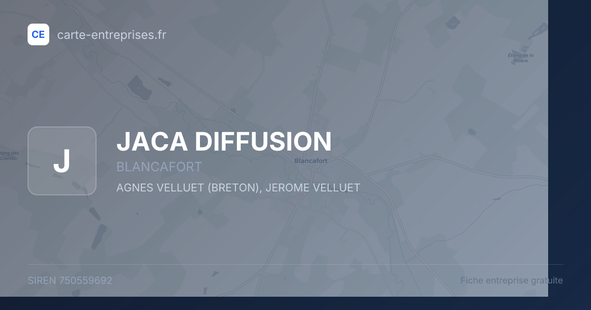JACA DIFFUSION — 750559692 — fiche entreprise