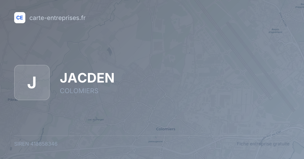 JACDEN — 418858346 — fiche entreprise