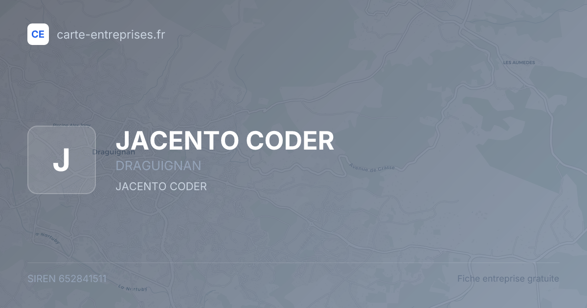 JACENTO CODER — 652841511 — fiche entreprise