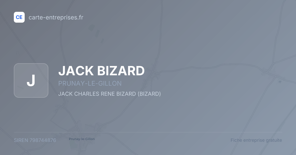 JACK BIZARD — 798744876 — fiche entreprise
