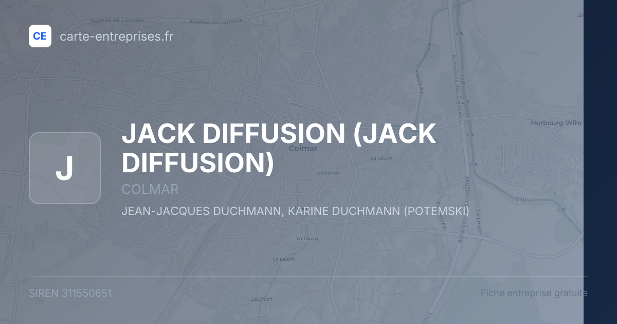 JACK DIFFUSION — 311550651 — fiche entreprise