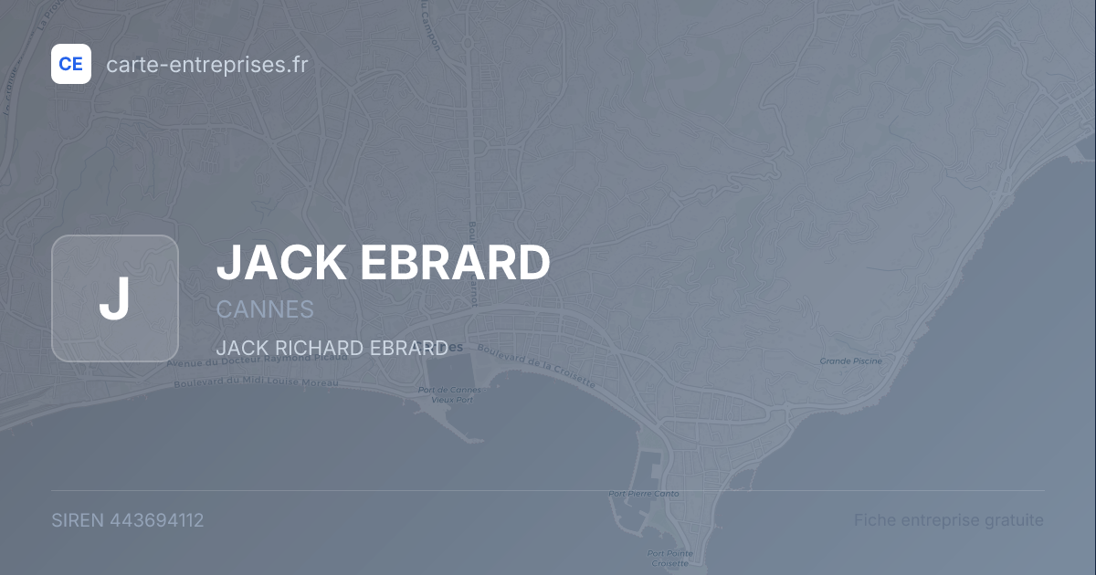 JACK EBRARD — 443694112 — fiche entreprise