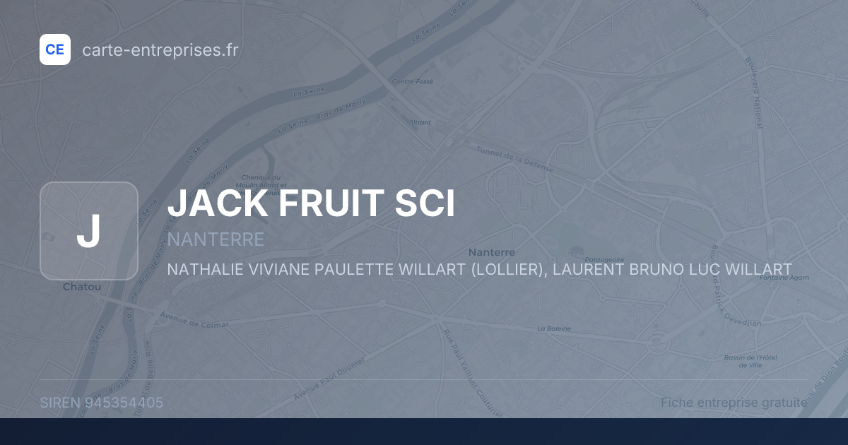 JACK FRUIT SCI — 945354405 — fiche entreprise