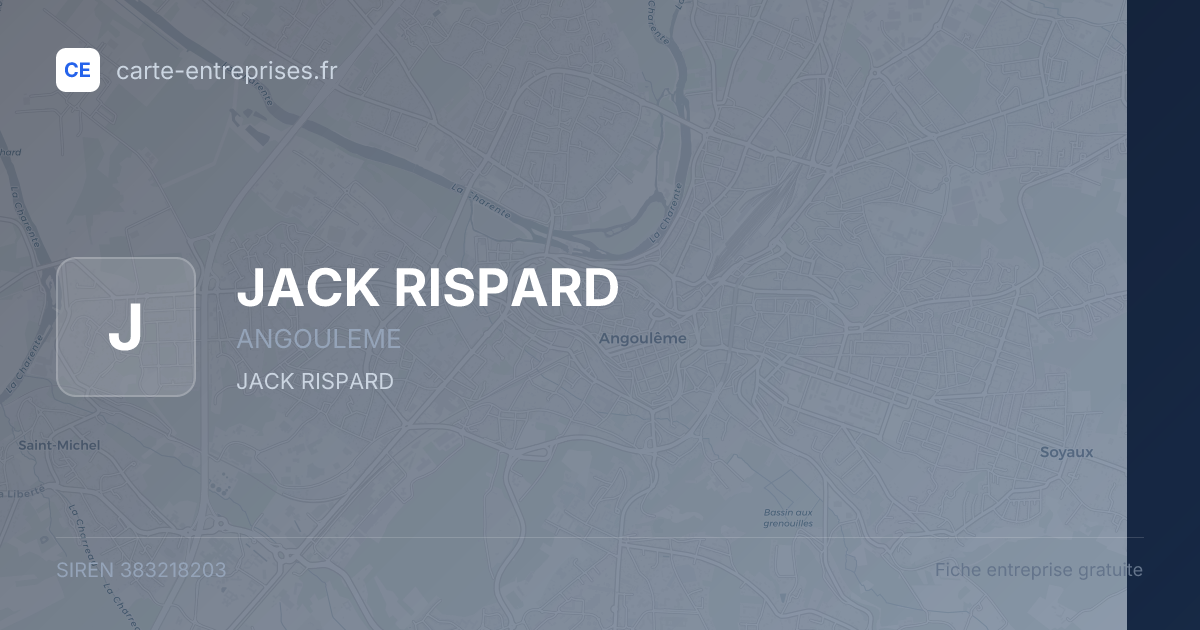 JACK RISPARD — 383218203 — fiche entreprise