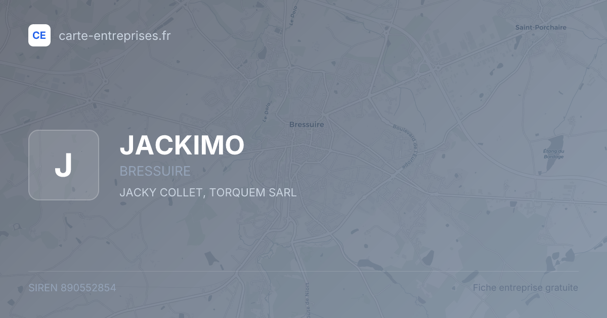 JACKIMO — 890552854 — fiche entreprise