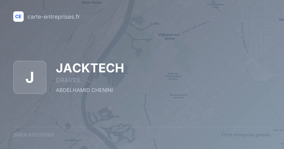 JACKTECH — 931320063 — fiche entreprise