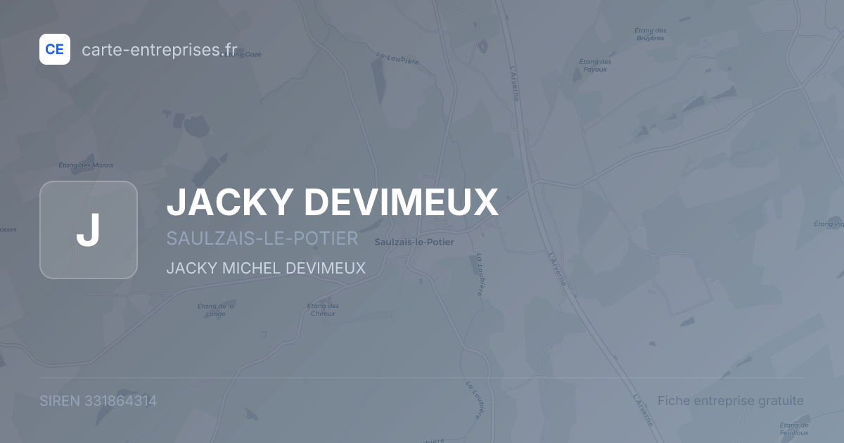 JACKY DEVIMEUX — 331864314 — fiche entreprise