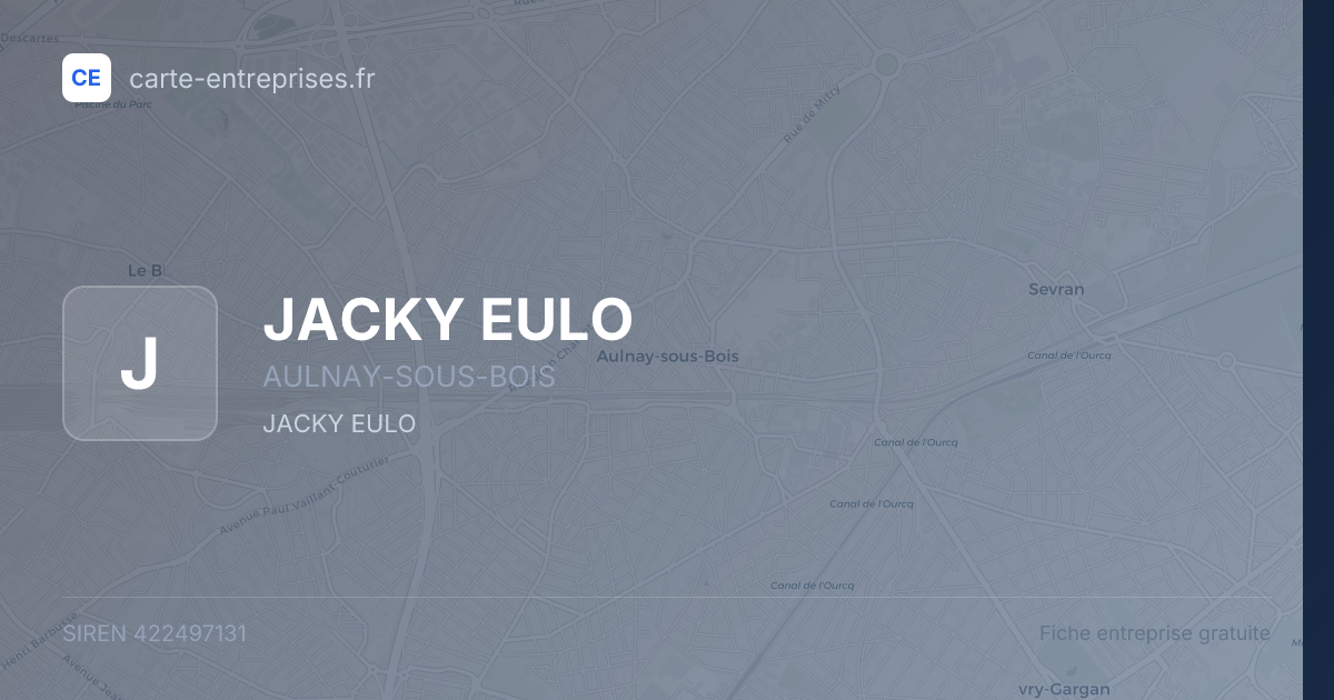 JACKY EULO — 422497131 — fiche entreprise