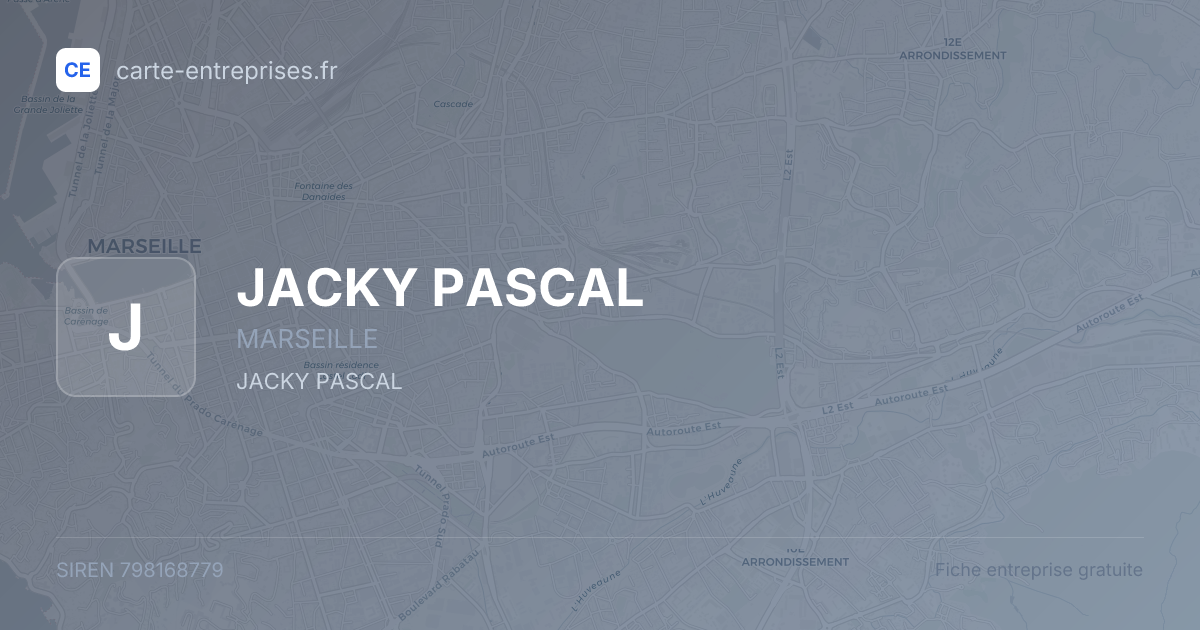 JACKY PASCAL — 798168779 — fiche entreprise