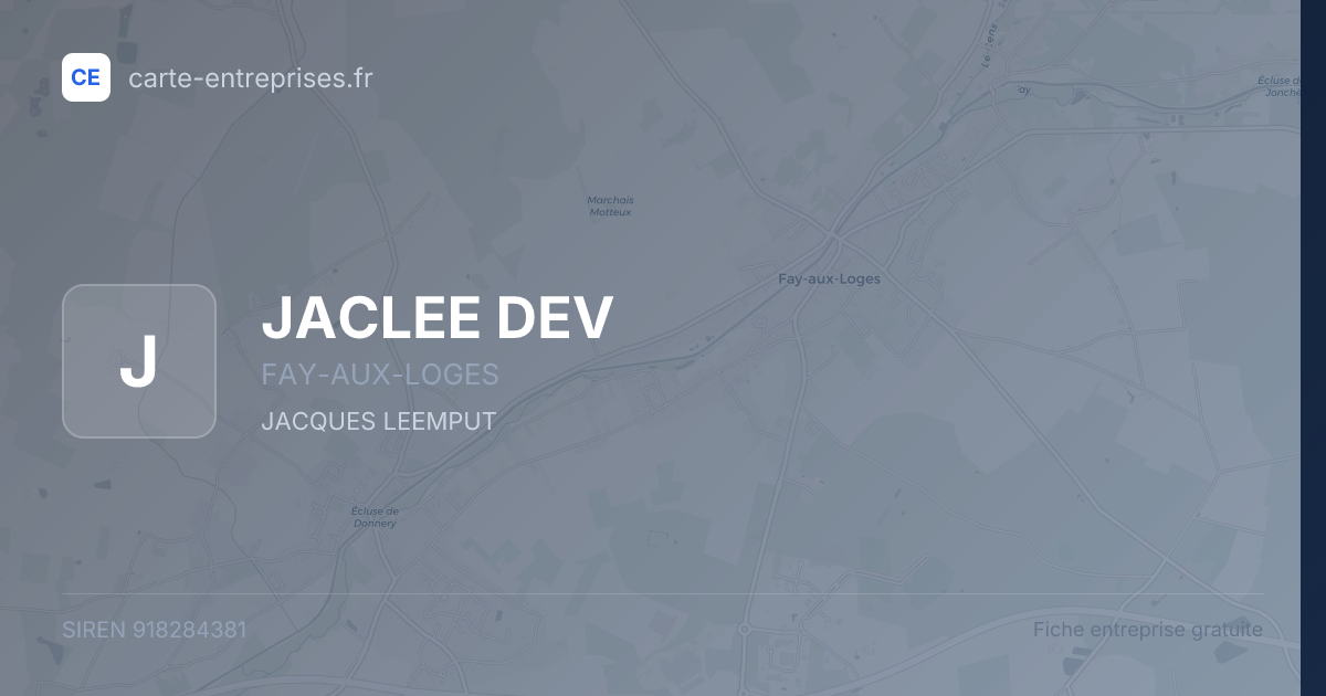 JACLEE DEV — 918284381 — fiche entreprise